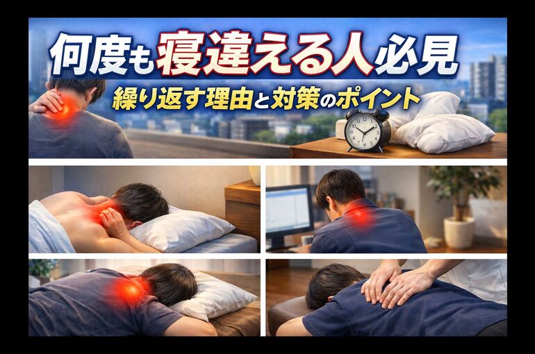 何度も寝違え