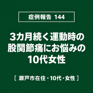 【症例報告】144 股関節痛